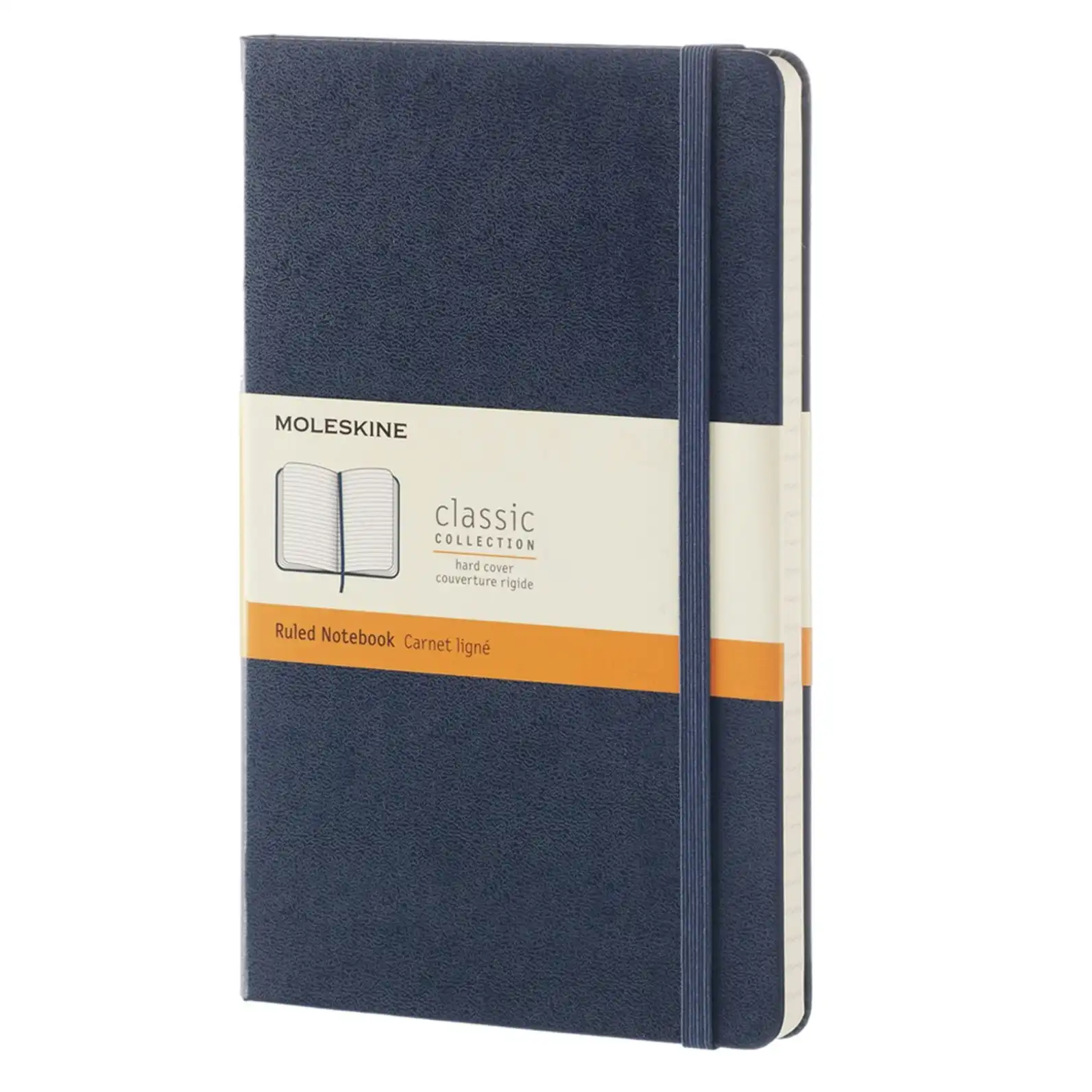 Moleskine Classic Hard Cover Notebook Ruled Office/Student Pad L Sapphire Blue