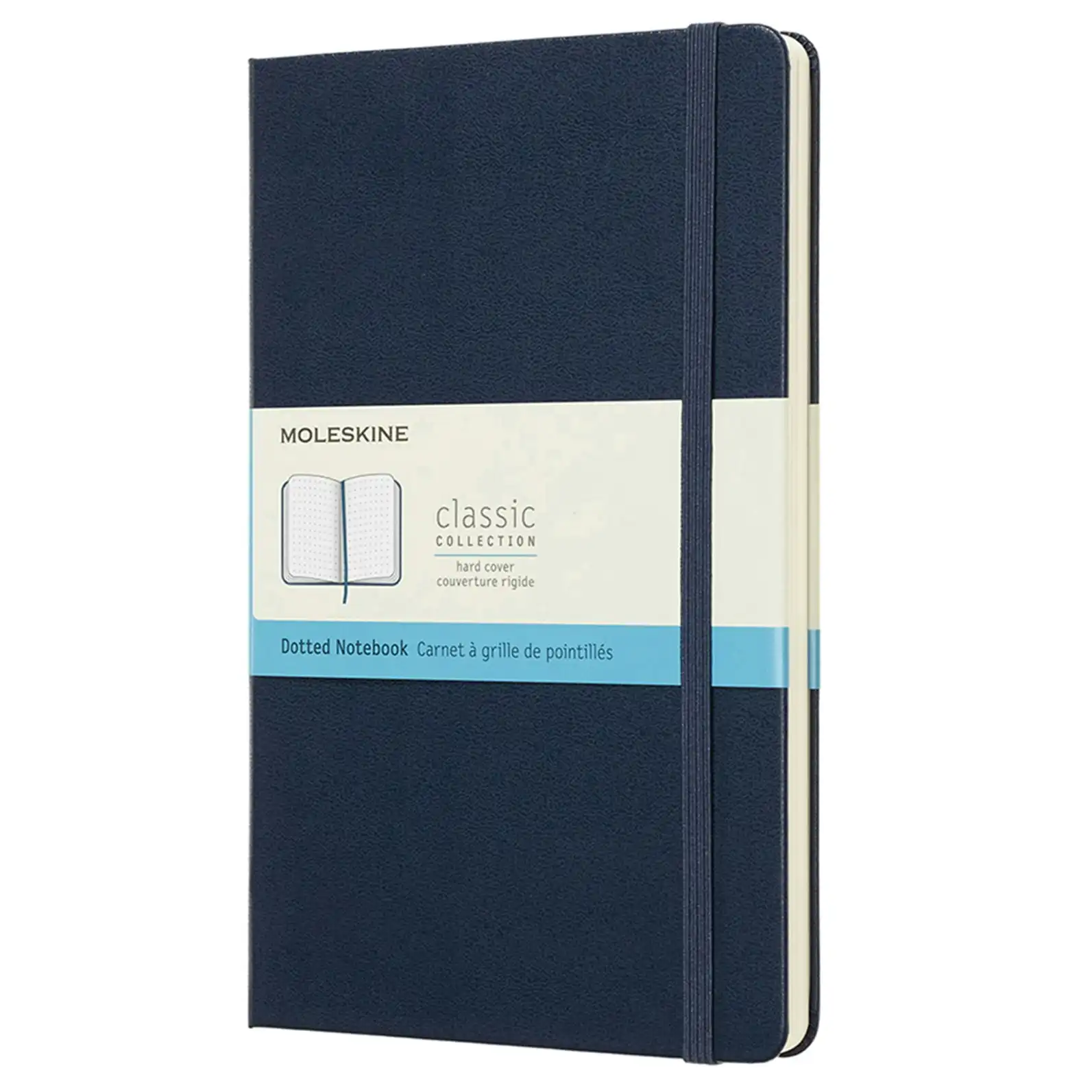 Moleskine Classic Dot Grid Hard Cover Notebook Office/Student Pad L Sapphire BLU