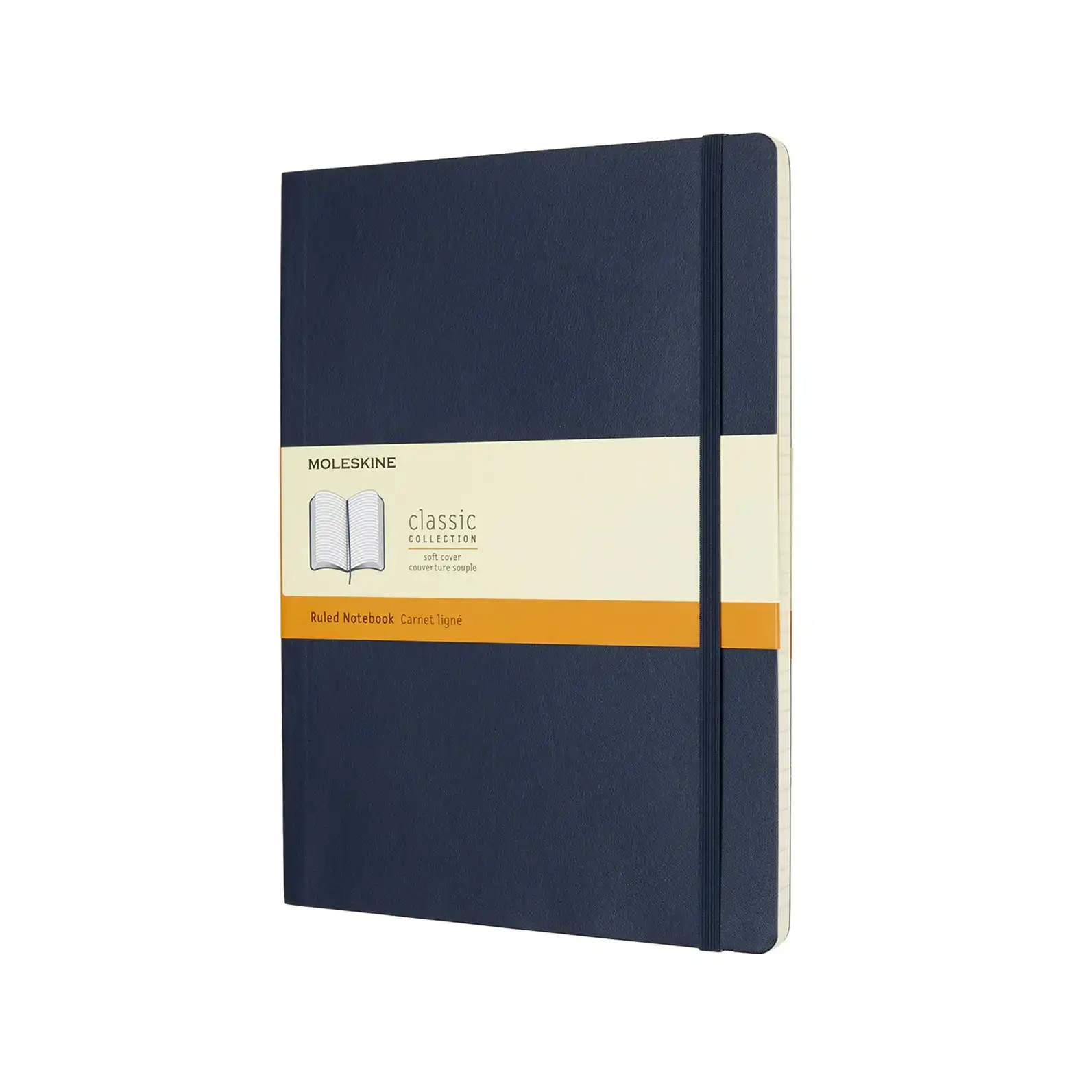 Moleskine Classic Ruled Soft Cover Notebook Student Journal XL Sapphire Blue