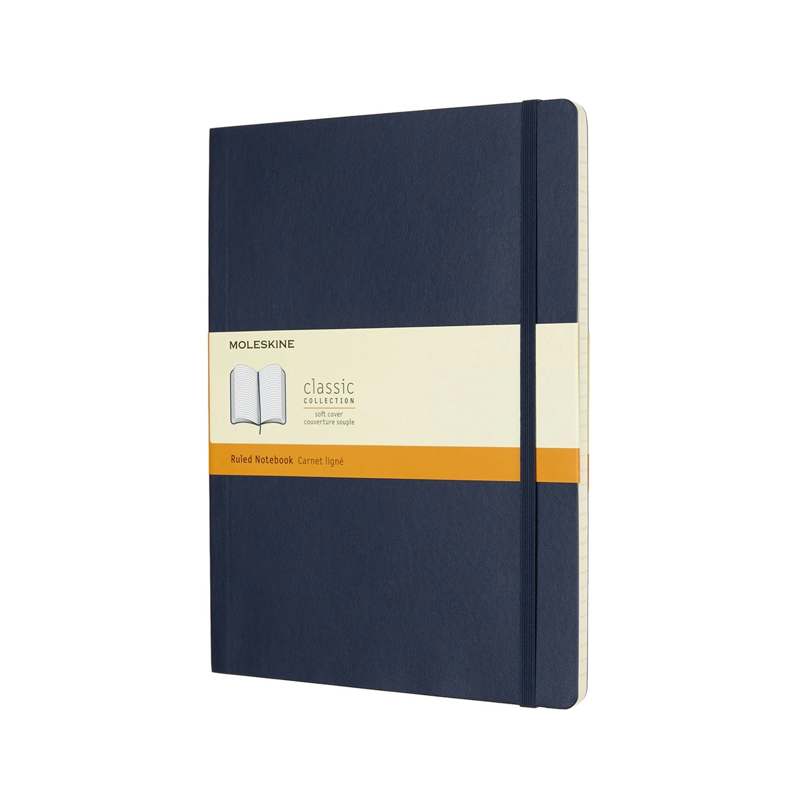 Moleskine Classic Ruled Soft Cover Notebook Student Journal XL Sapphire Blue