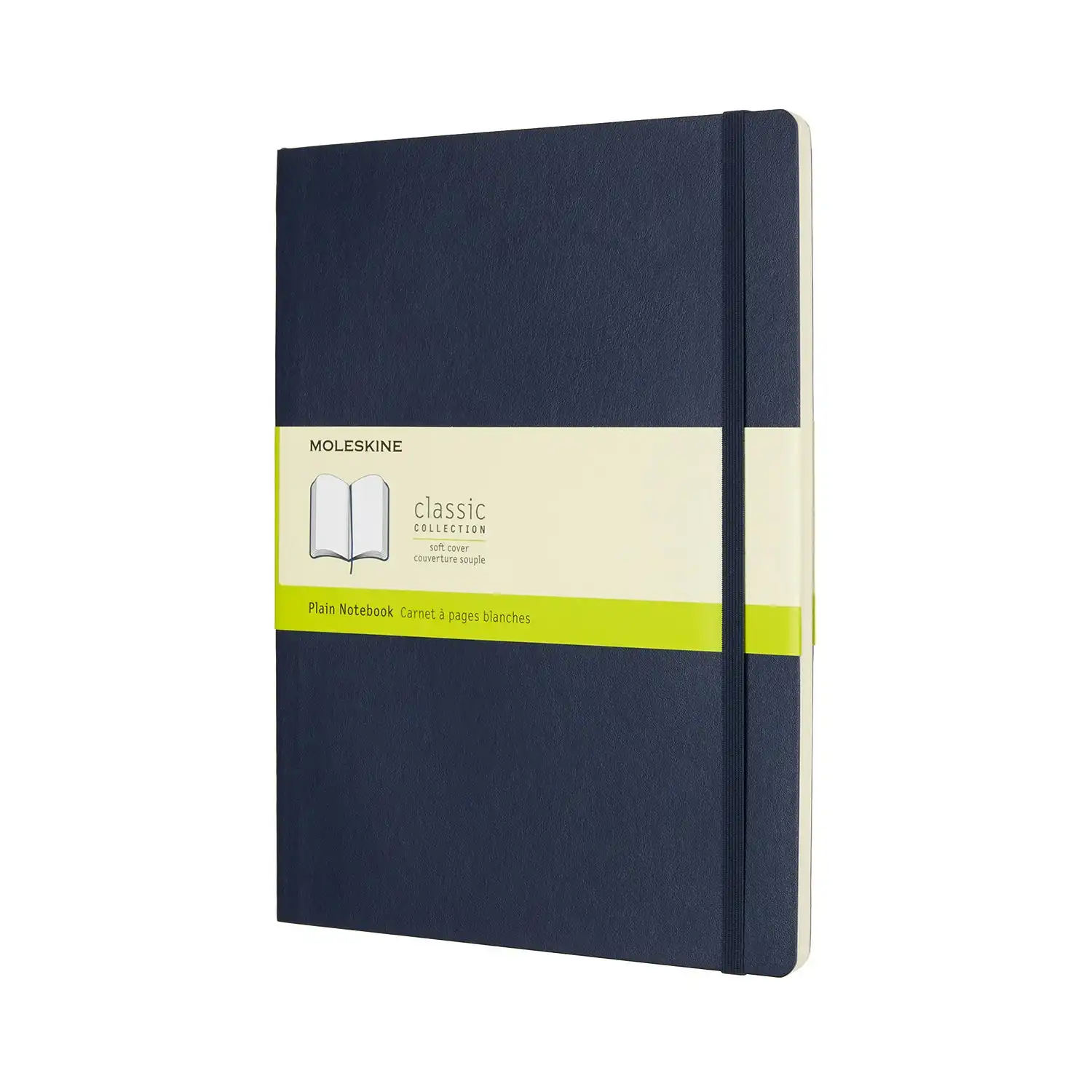 Moleskine Classic Plain Soft Cover Notebook Student Journal XL Sapphire Blue