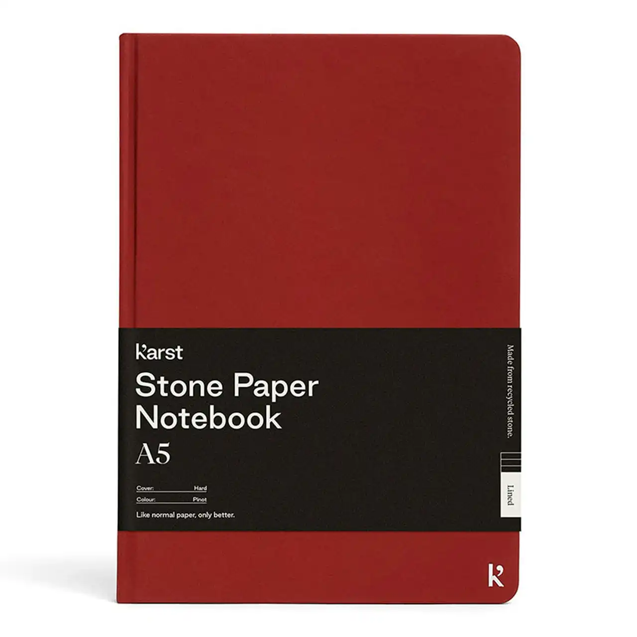 Karst Plain A5 Hard Cover Notebook Writing 100gsm Paper 144 Pages Journal Pinot