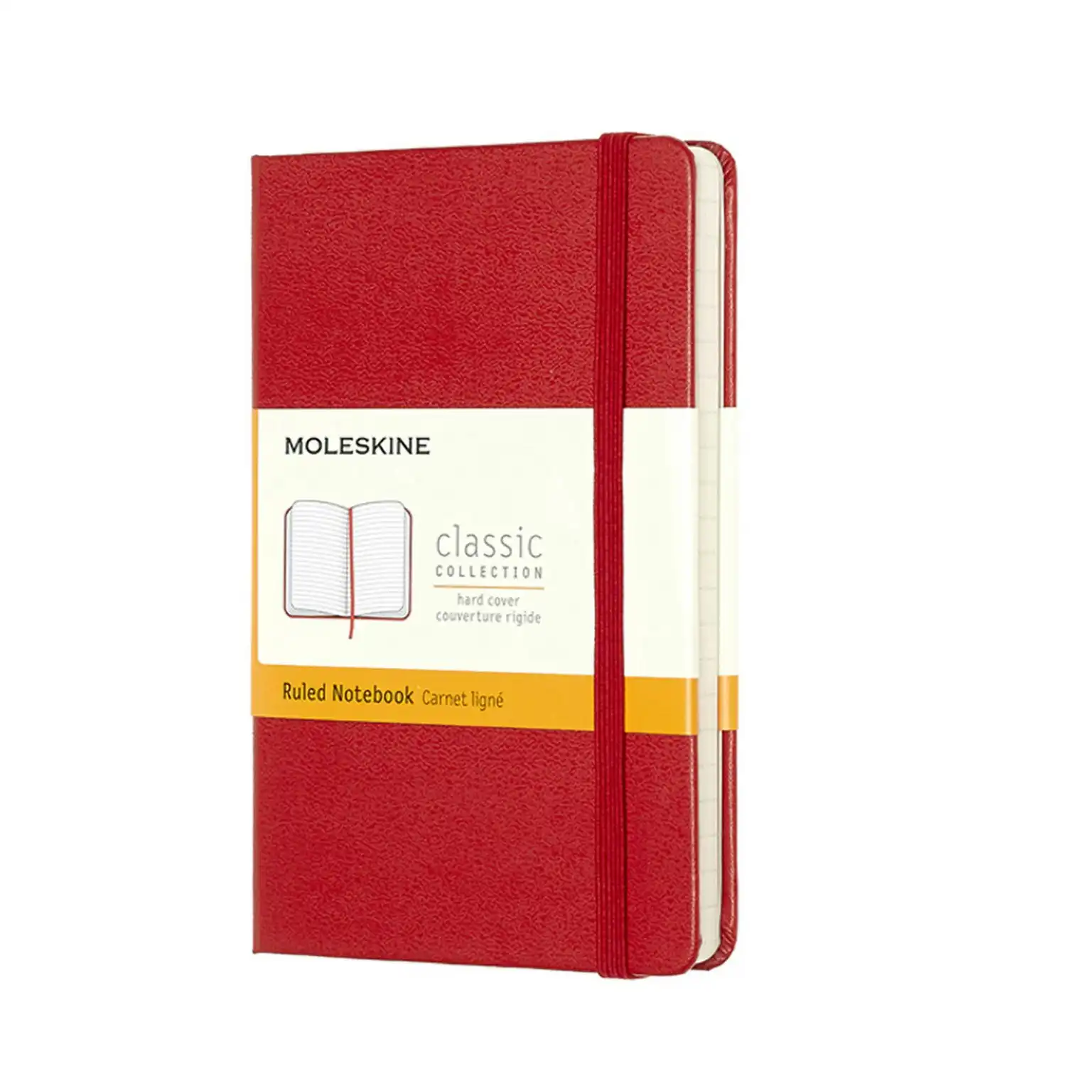 Moleskine Classic Ruled Hard Cover Pocket Notebook Office Planner Scarlet Red