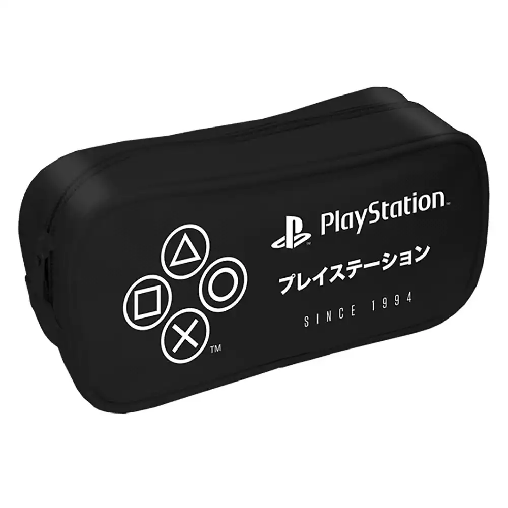 Playstation Square Gaming Pencil/Stationery Case Video Game Themed School/Office