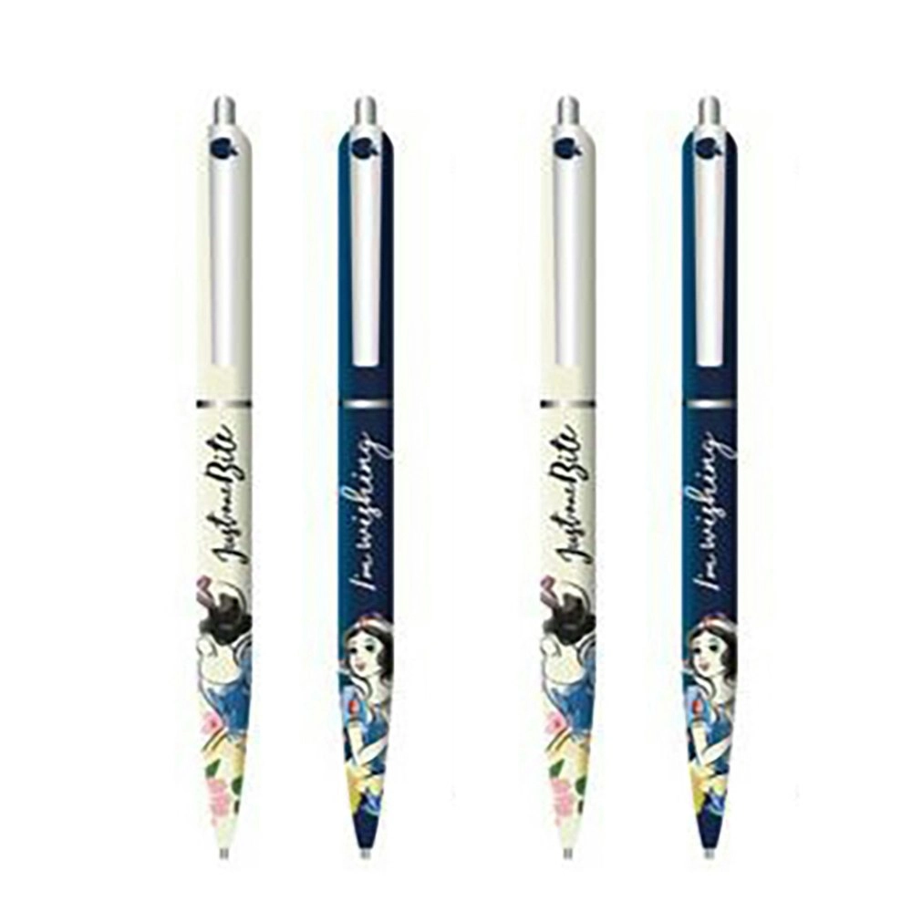 4pc Disney Snow White Character Themed School/Office Stationary Pen Set