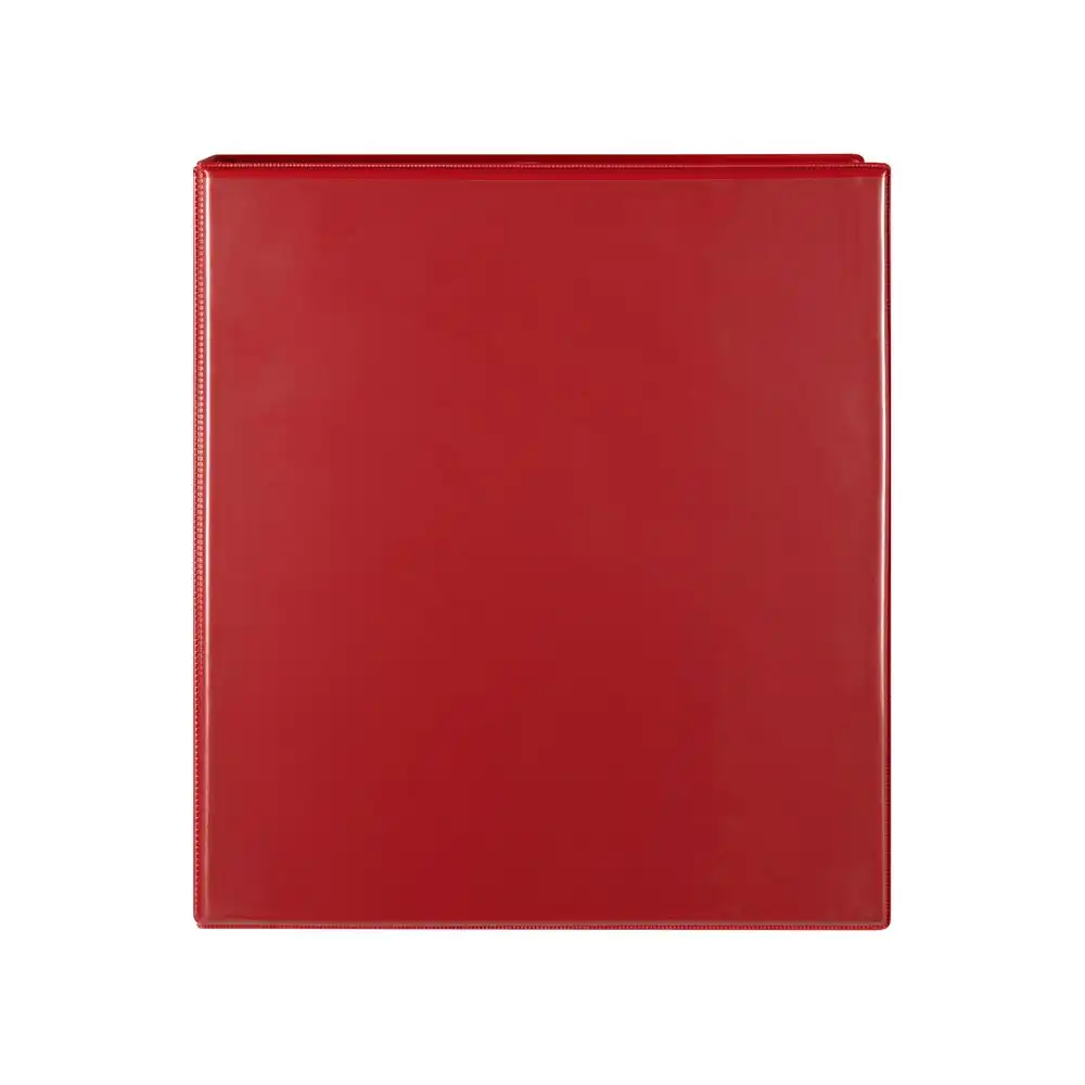 Marbig Clearview 3 D-Ring Insert Binder A4 File 50mm Document Organiser Red