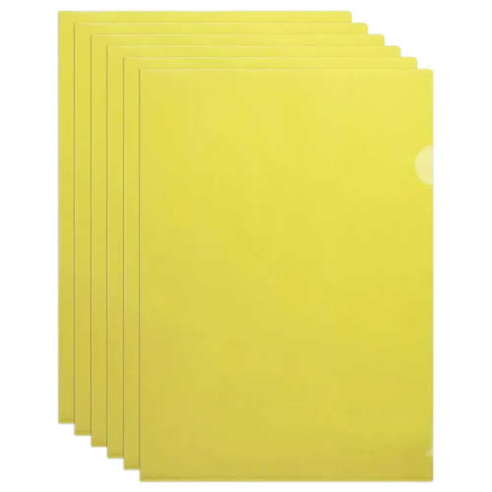 25x Marbig PE Letter File A4 Document Stationery Organiser Folder/Holder Yellow