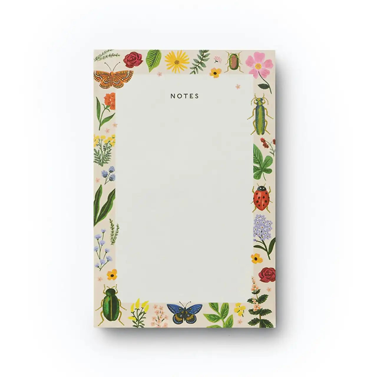 Rifle Paper Co Blank Notepad Task/Notes To-Do-List Illustrated Pad Curio White