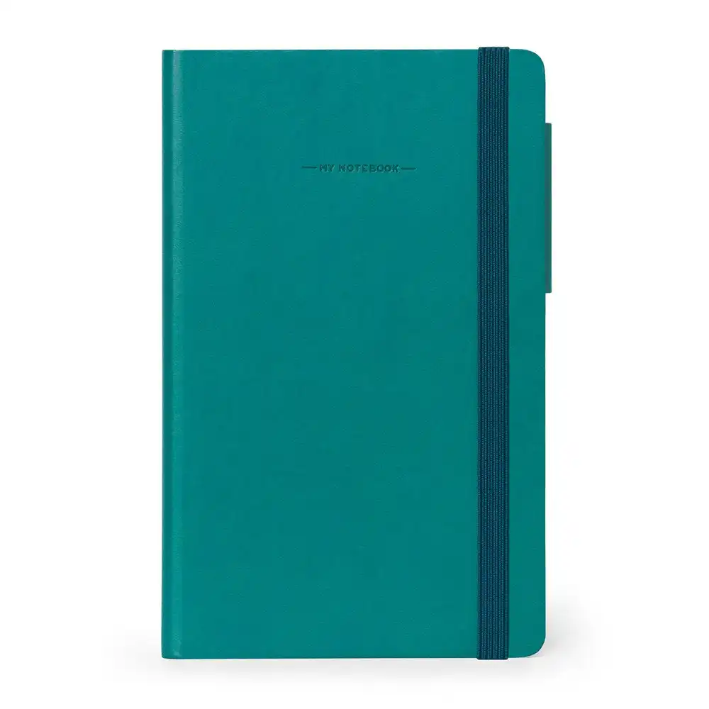 Legami My Notebook Medium Plain Journal Personal Diary Stationery Petrol Blue