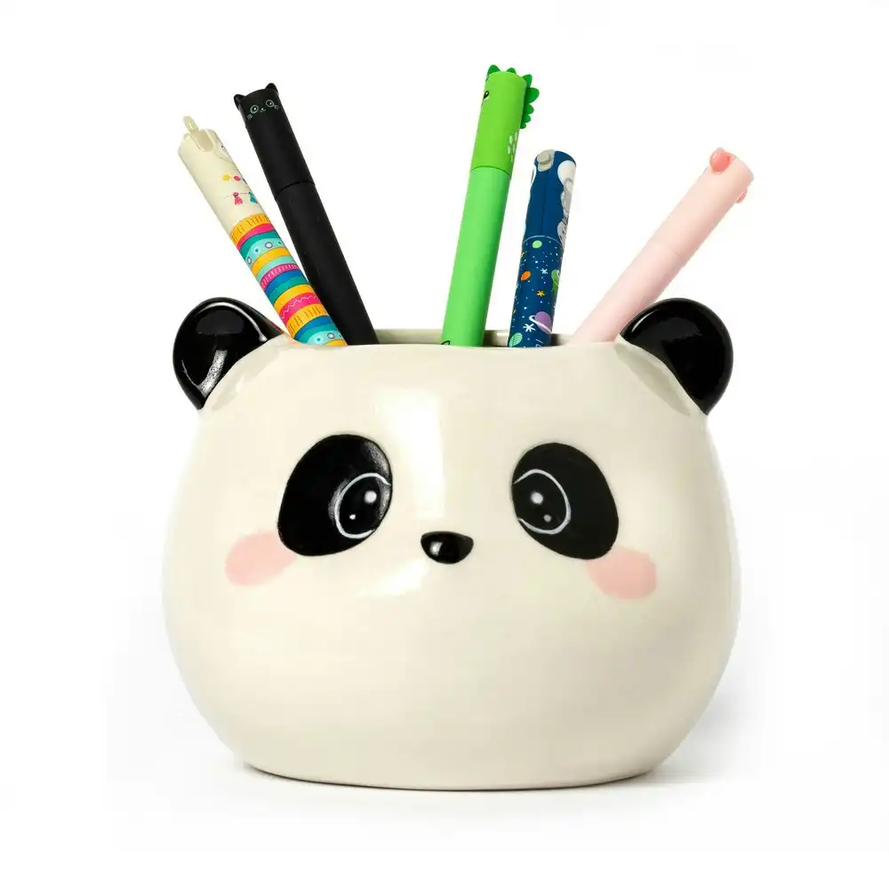 Legami Desk Friends Ceramic Pen/Ballpen Pencil Holder Storage Stationery Panda