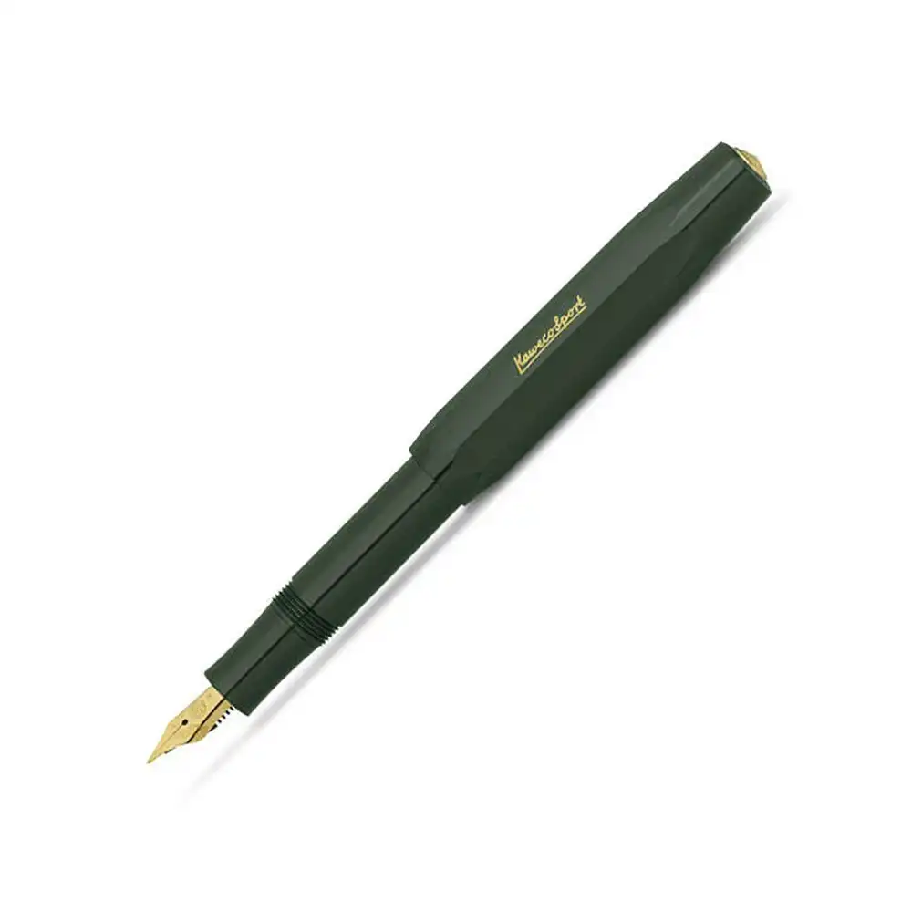 Kaweco Classic Sport Plastic Fountain Pen Writing Stationery Medium Nib Green