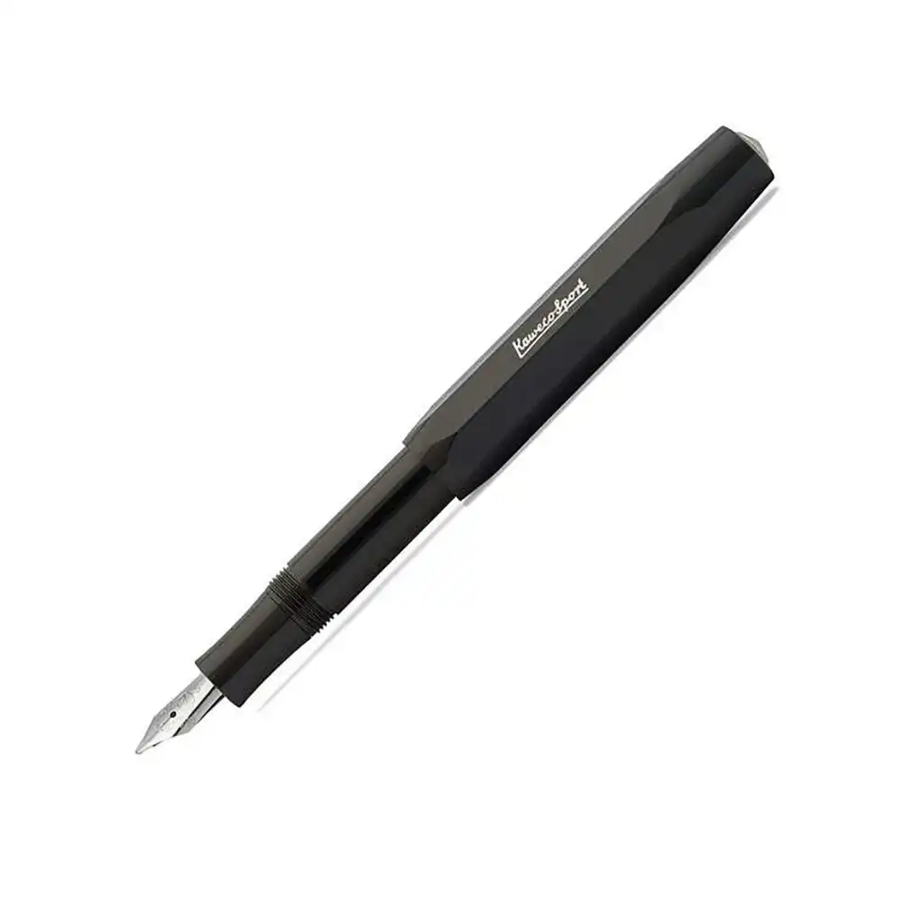 Kaweco Plastic Calligraphy Fountain Pen Writing Office Stationery 1.5mm Nib BLK