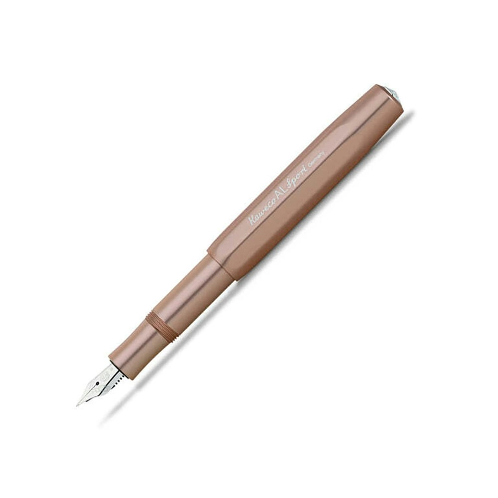 Kaweco AL Sport Aluminium Fountain Pen Writing Stationery Medium Nib Rose Gold