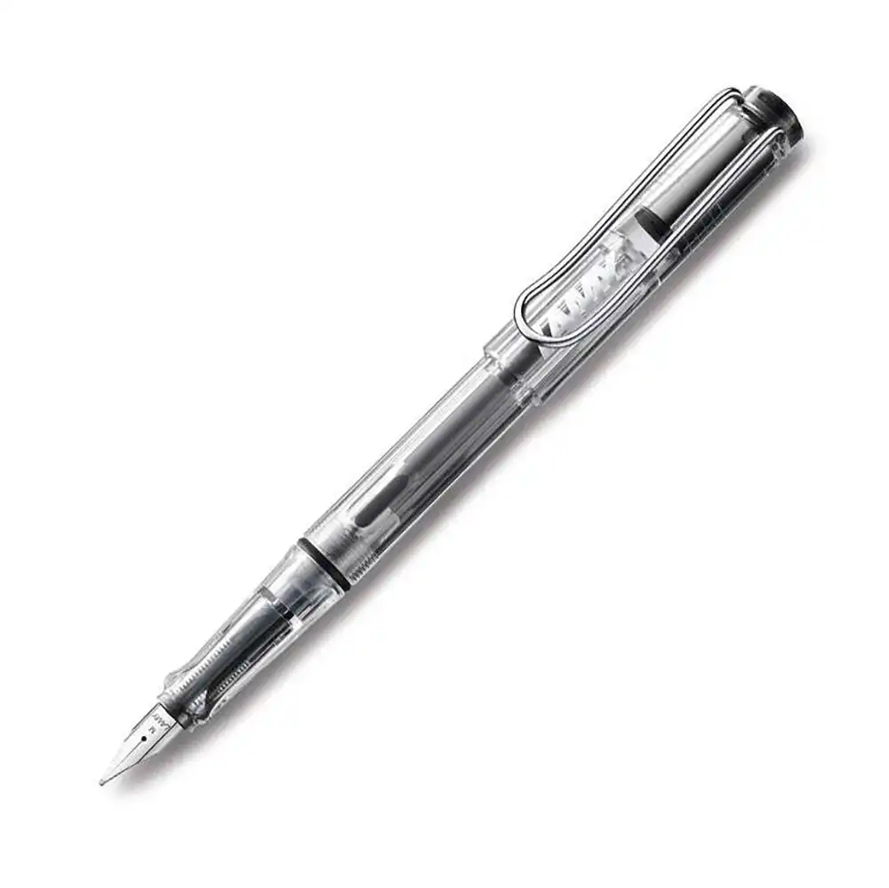 Lamy Safari Vista Fountain Pen Broad Nib Office Writing Stationery Transparent