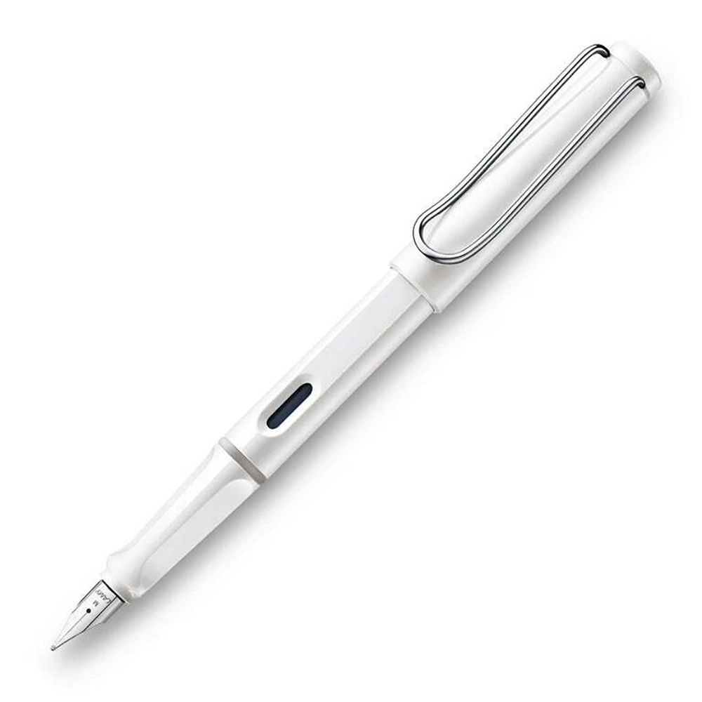 Lamy Safari Fountain Pen Medium Nib Tip Plastic Office/School Writing Shiny WHT