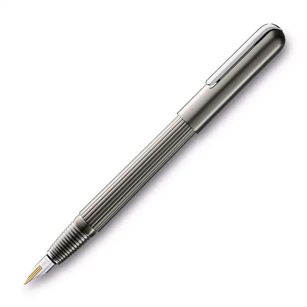 Lamy Imporium Fountain Pen Fine Nib Tip Writing Stationery Titanium & Platinum