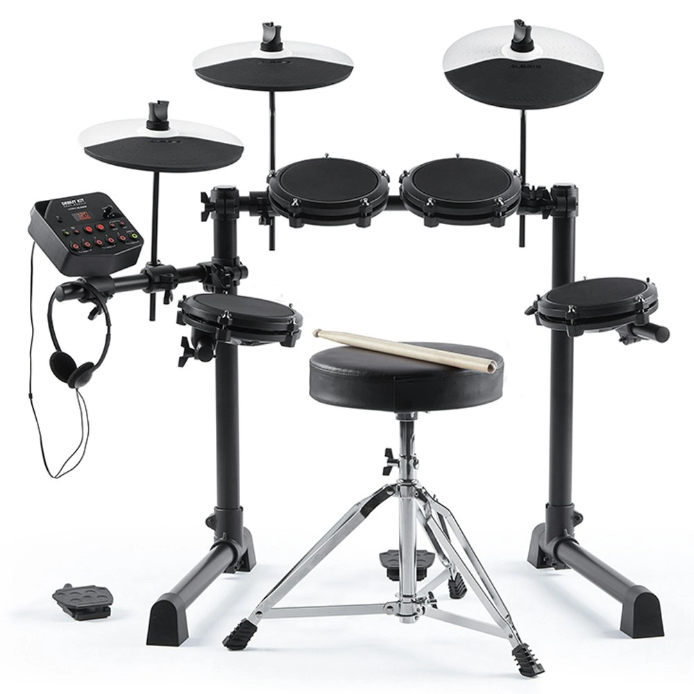 5pc Alesis Debut Electronic Drum Kit/Set w/Stool/Headphones/Sticks Music