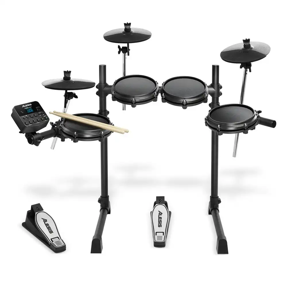 7pc Alesis Turbo Mesh Electronic Drum/Percussion Kit w/ Mesh Heads/Kick Pedal