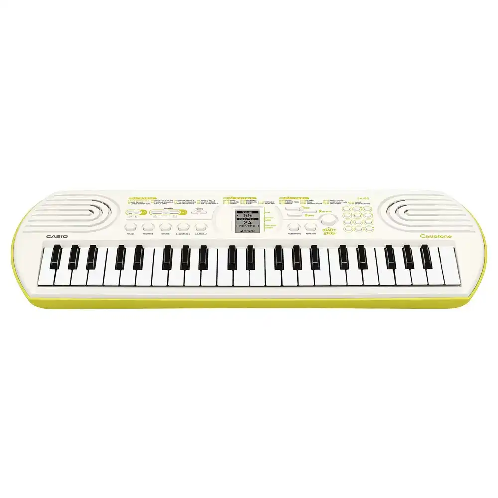 Casio SA-80 Casiotone 44 Key Mini Kids/Childrens Musical Electric Keyboard White