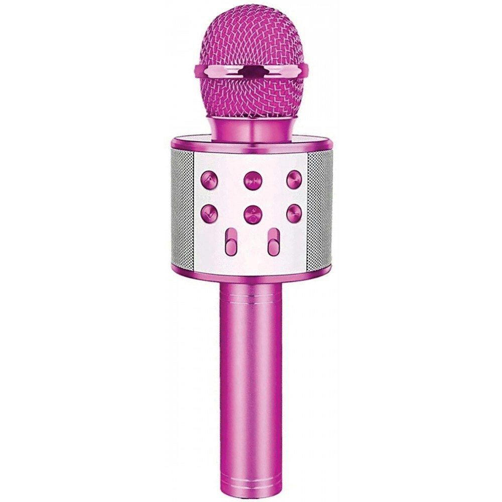 Laser Portable Wireless Bluetooth Karaoke Microphone/Speaker Party Mic Purple