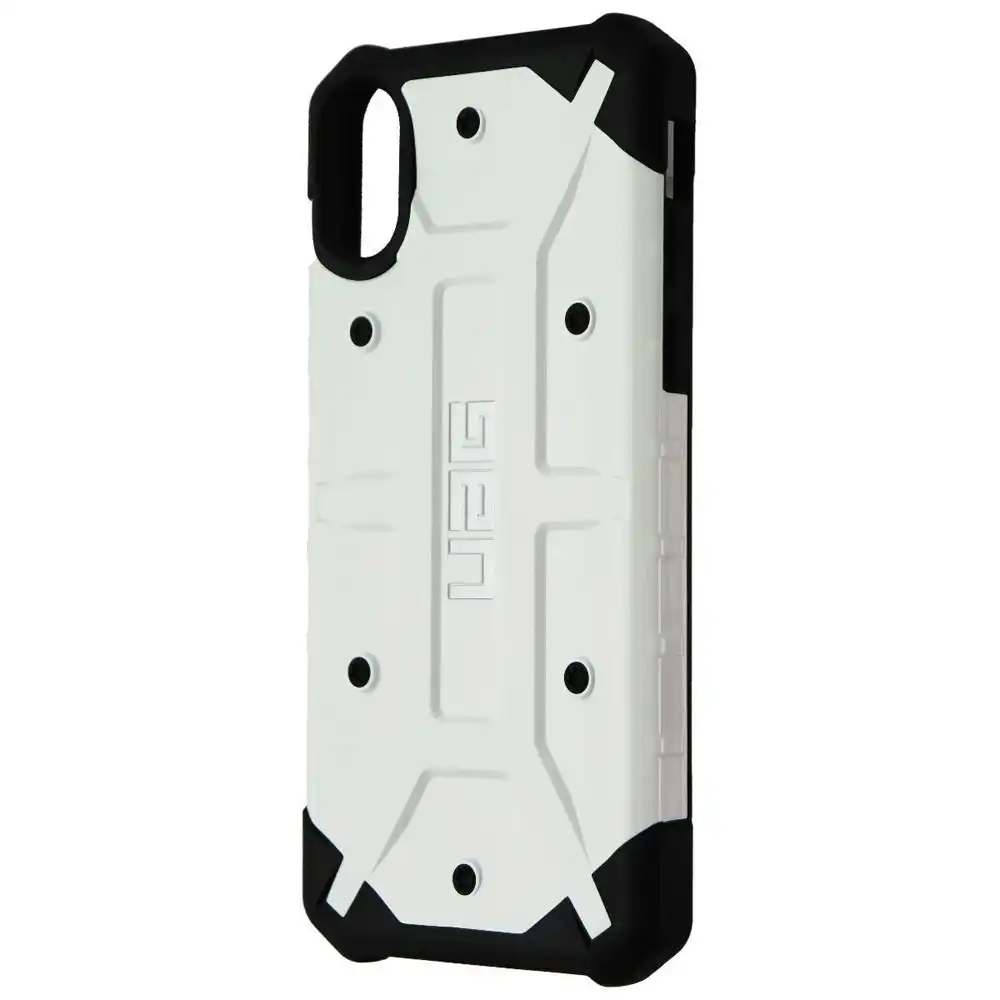 Urban Armour Gear Pathfinder Phone Case Cover For iPhone XS White/Silver Logo
