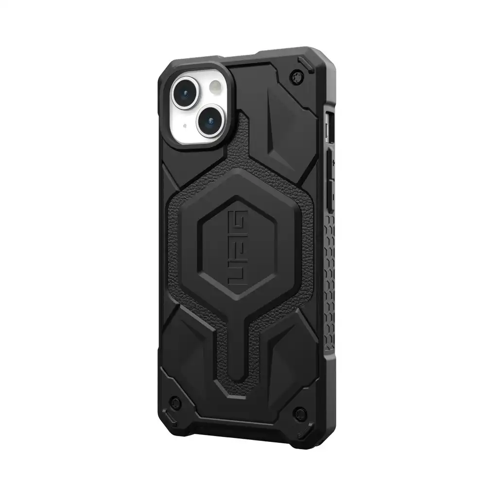 Urban Armour Gear Monarch Pro MagSafe Phone Case For iPhone 15 Plus Carbon Fiber