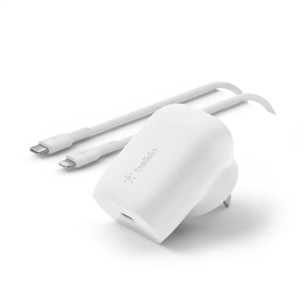 Belkin Boost Charge 30W USB-C Wall Charger w/Cable PPS Lightning MFI-Certified