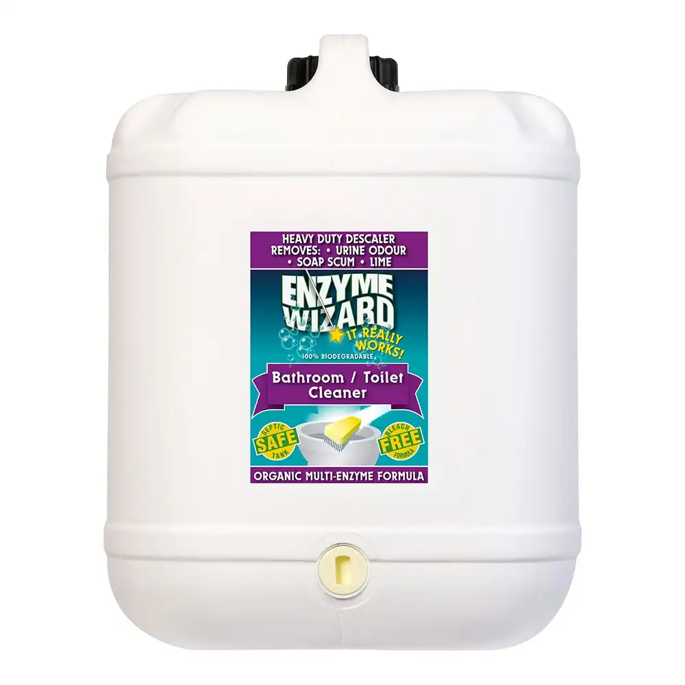 Enzyme Wizard Bathroom Toilet Bowl/Bathutb Odour/Scum/Lime Cleaner/Descaler 20L