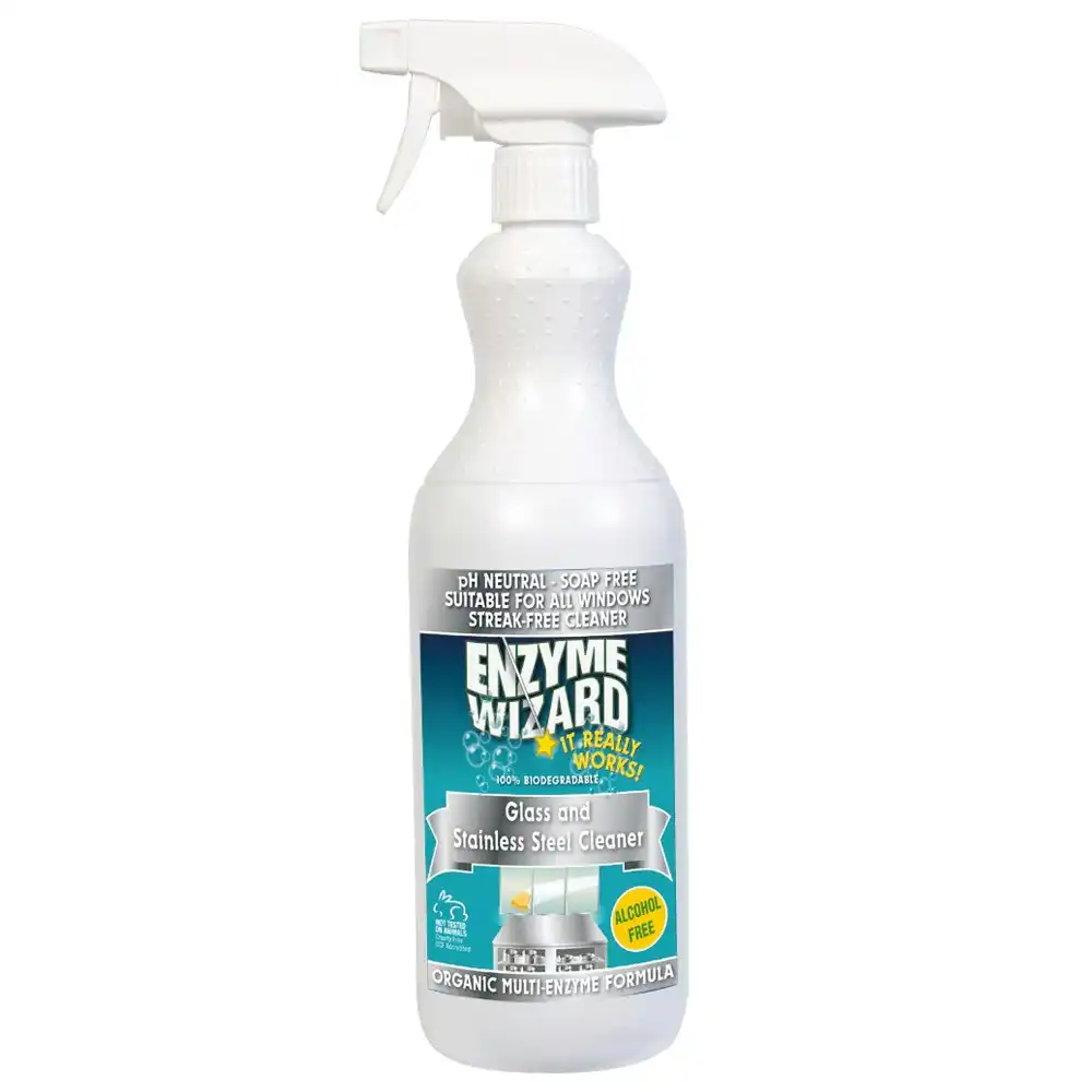 Enzyme Wizard Glass And Stainless Steel Cleaner 750ml Home Cleaning Spray