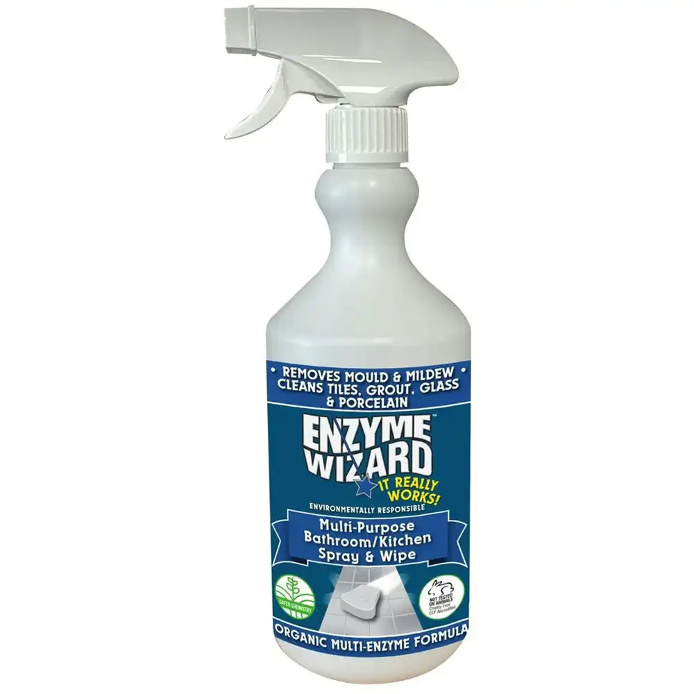 Enzyme Wizard Multipurposes Bathroom and kitchen Spray and Wipe 750ml Spray