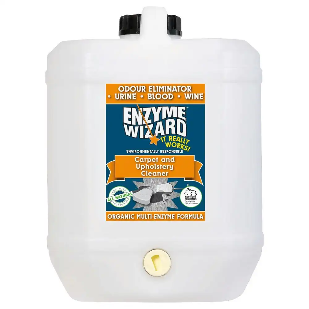 Enzyme Wizard Organic Carpet & Upholstery Cleaner Stain/Dirt Remover Refill 10L