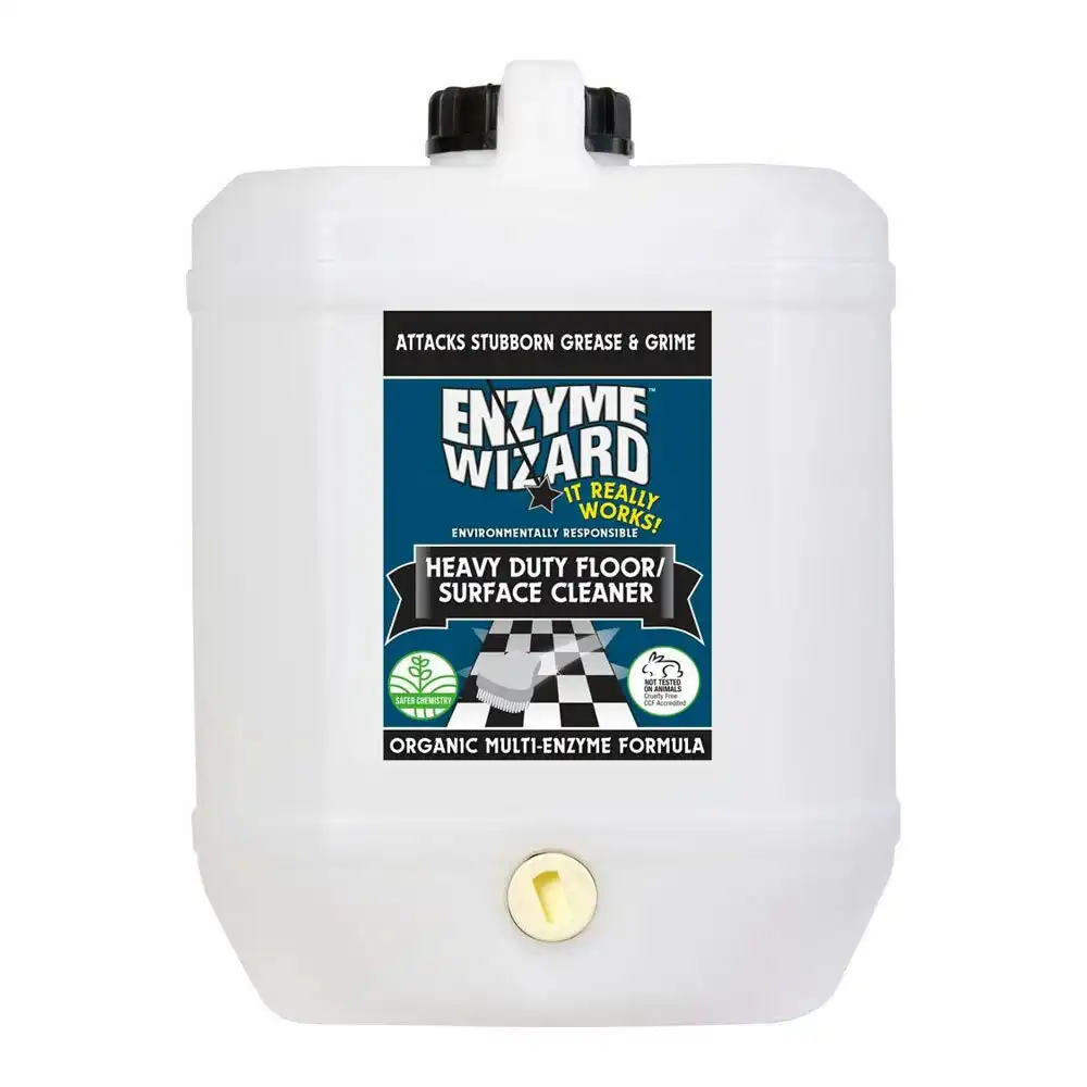 Enzyme Wizard Organic Heavy Duty Floor/Surface/Tile Grease & Grime Cleaner 10L