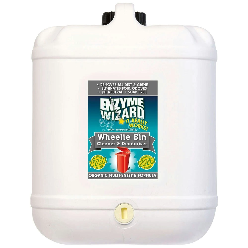 Enzyme Wizard Wheelie Bin Dirt & Grime Cleaner/Deodoriser Spray Refill 10L