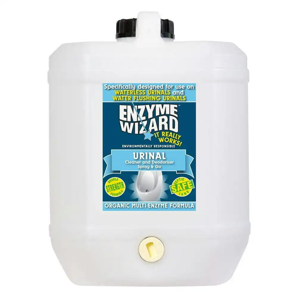 Enzyme Wizard Toilet Urinal Cleaner Spray & pH Neutral Deodoriser Refill 10L