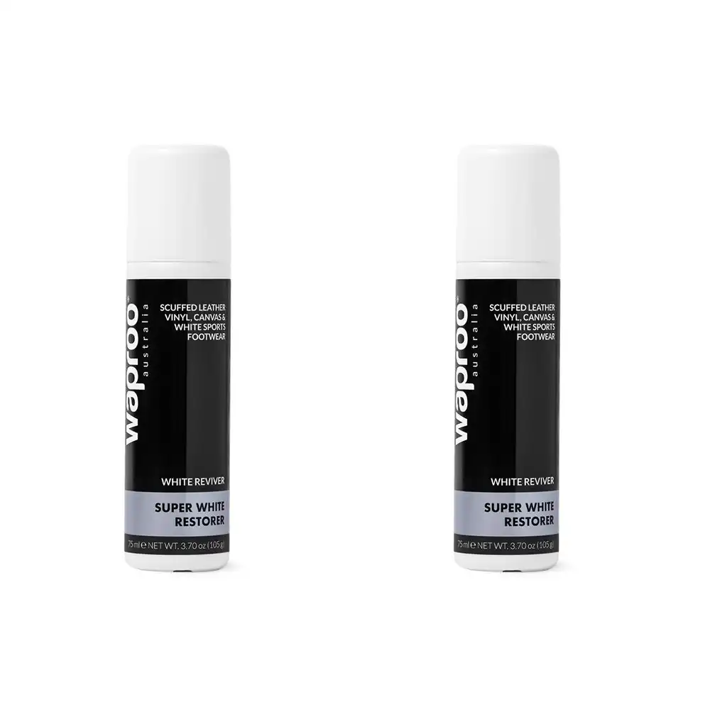 2PK Waproo Platinum Ultimate Casual Shoe/Sneaker White Restorer/Polish/Cleaner