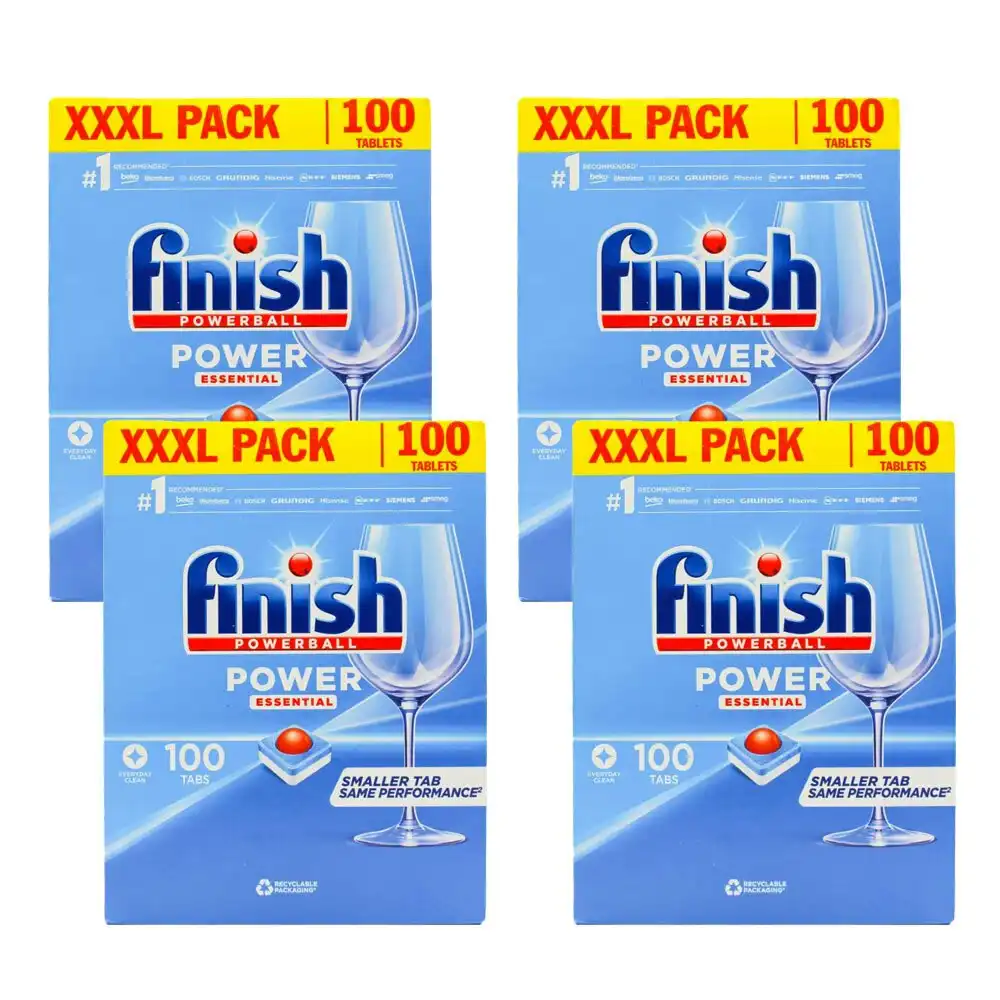 400pc Finish Power Essential Everyday Dishwasher Smaller Cleaning Tablets