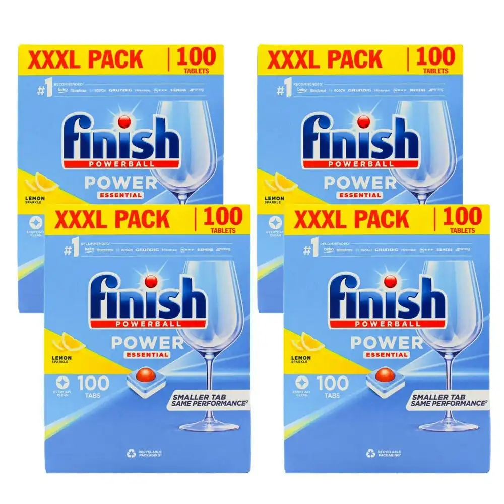 400pc Finish Powerball Everyday Dishwasher Cleaning Tablets Lemon Sparkle