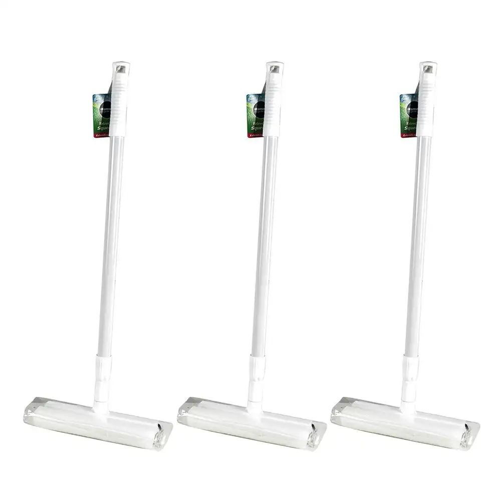 3x kemasi Multipurpose Extendable Window Washer/Squeegee Home Floor Cleaning