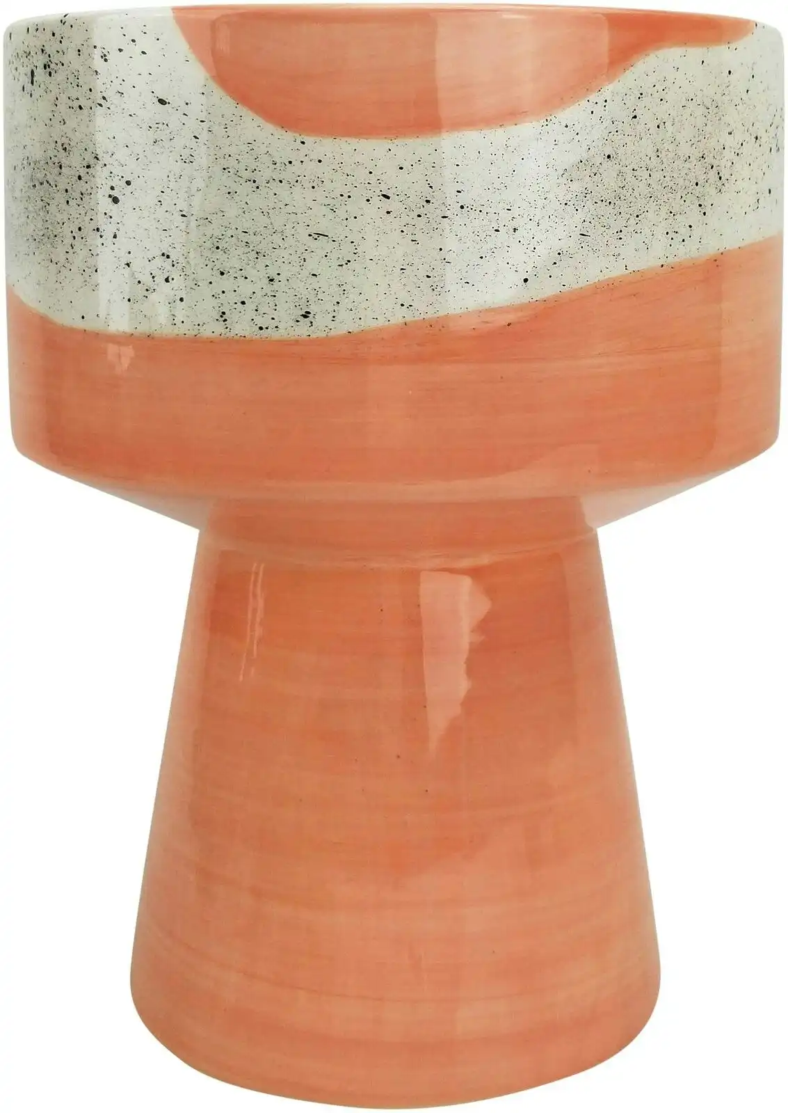 Urban Avery Dot 24cm Ceramic Plant Vase Outdoor/Indoor Flower Pot Display Pink