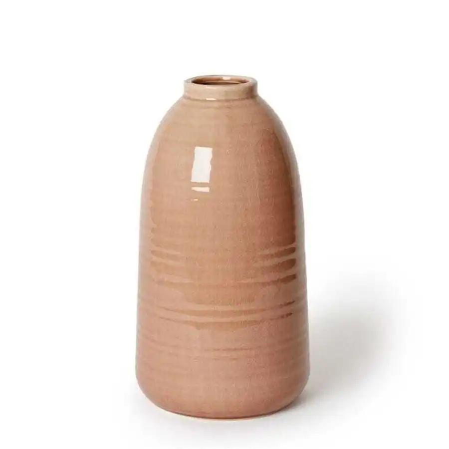 E Style Valeria 33cm Ceramic Plant/Flower Vase Tabletop Display Decor Pink