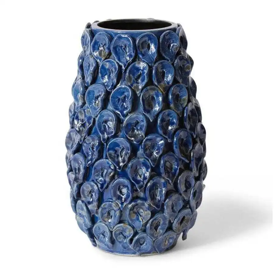 E Style Catalina 28cm Ceramic Plant/Flower Vase Tabletop Display Decor Blue