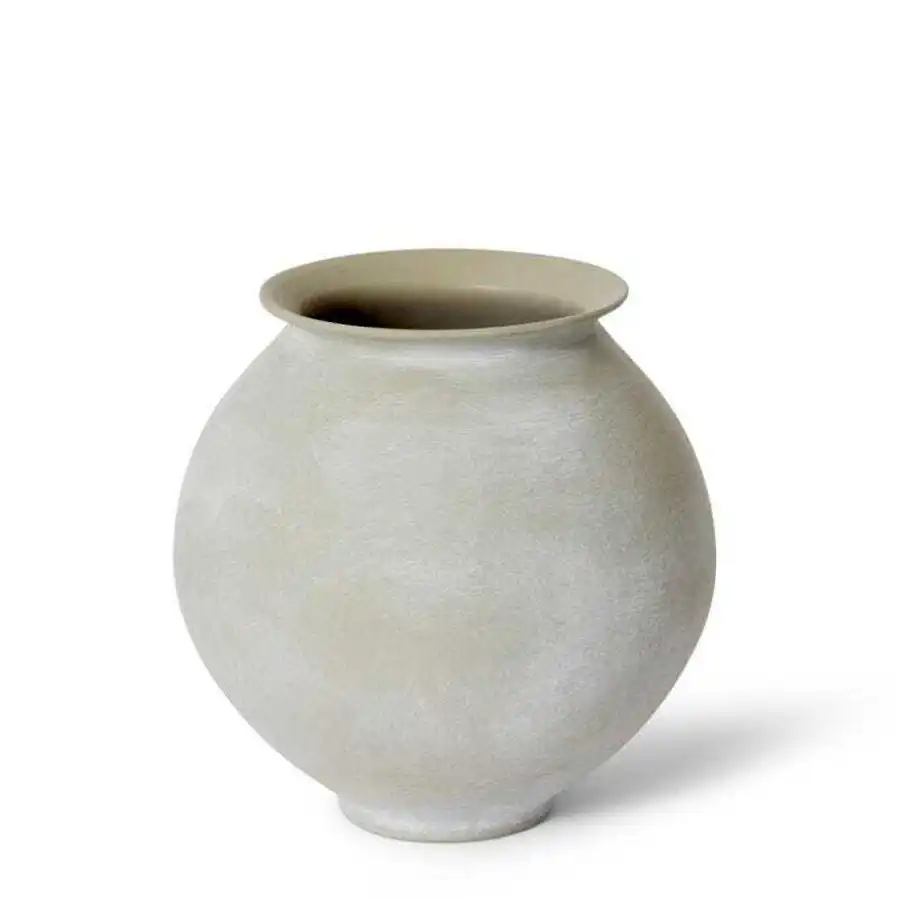 E Style Nakano 25cm Ceramic Plant/Flower Vase Tabletop Home Decor Soft Grey