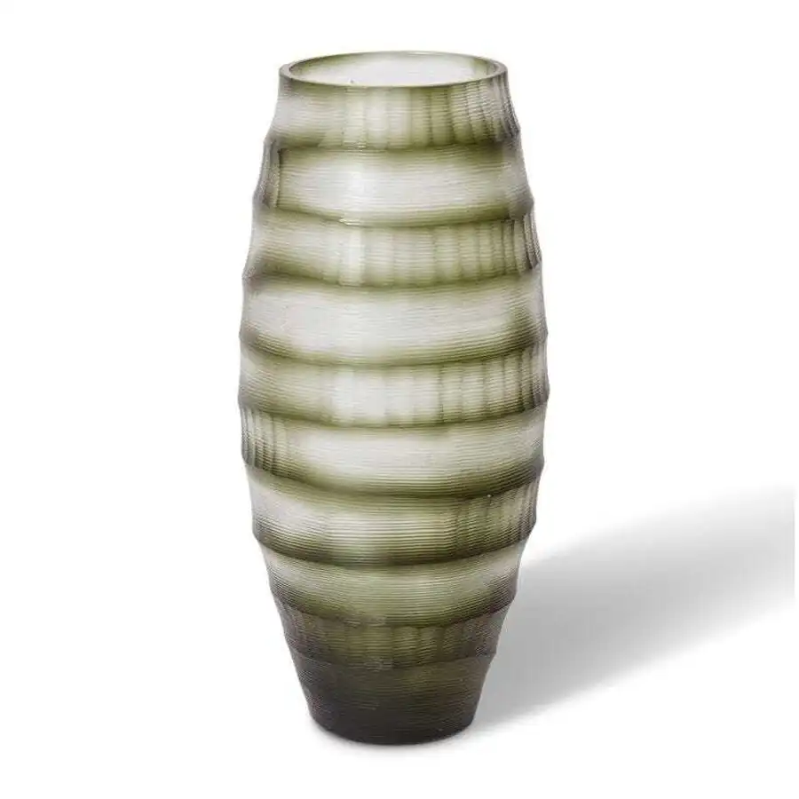 E Style 30cm Glass Florian Plant/Flower Vase Tabletop Home Decor Dusty Green