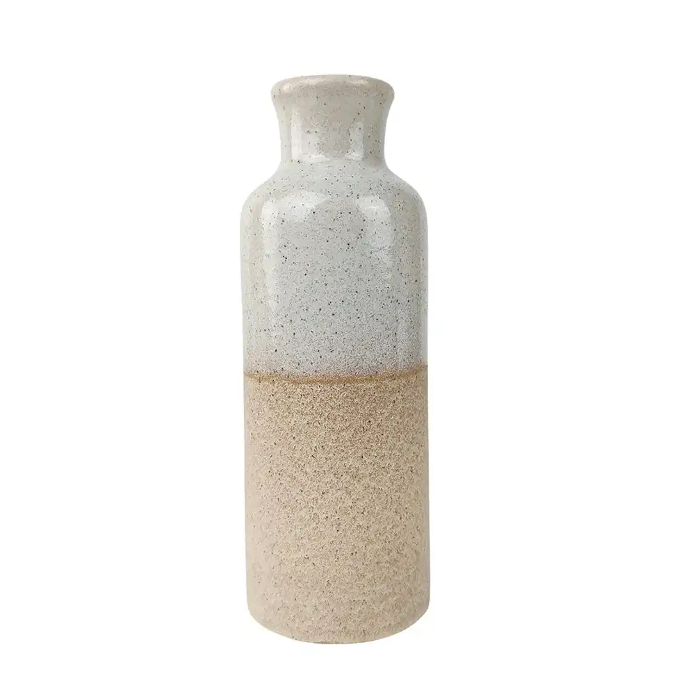 Urban Tammie 19cm Ceramic Flower Vase Medium Home Decorative Display Cream Sand