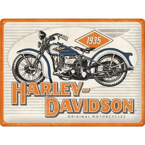 Nostalgic Art Large Sign 30x40cm Metal Decor Harley-Davidson Motorcycles 1935