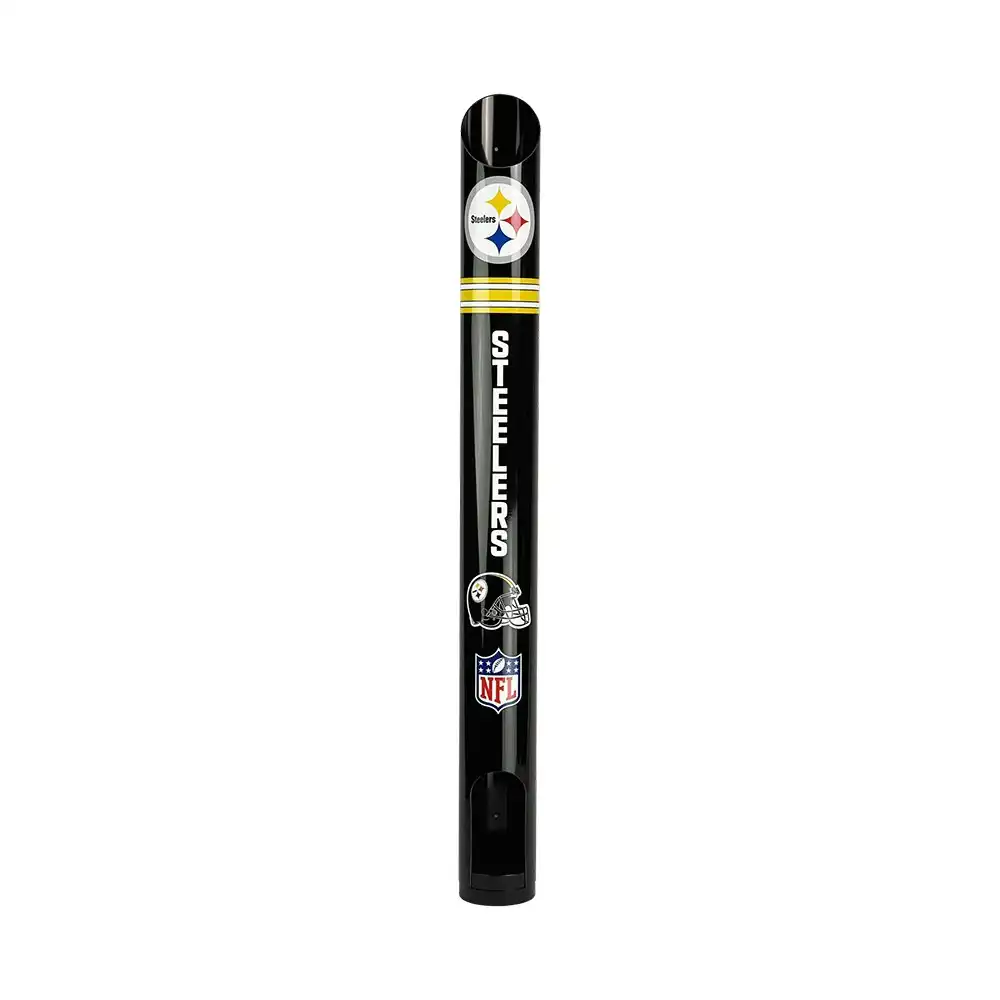 NFL Pittsburgh Steelers Stubby Holder Dispenser Storage Wall Mountable 90x9cm