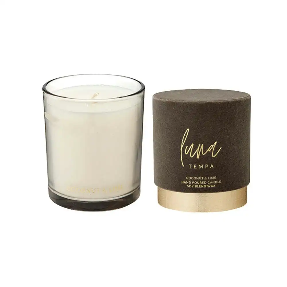 1pc Tempa 290g Luna Coconut & Lime Home Fragrance Decor Scented Candle Soy Wax L