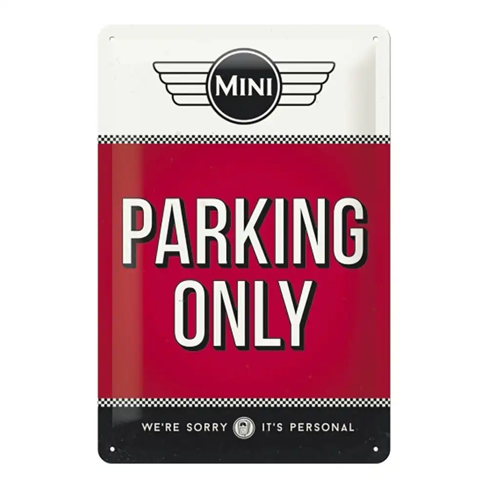 Nostalgic Art Medium Metal Sign Mini Parking Only Home/Office Décor 20x30cm