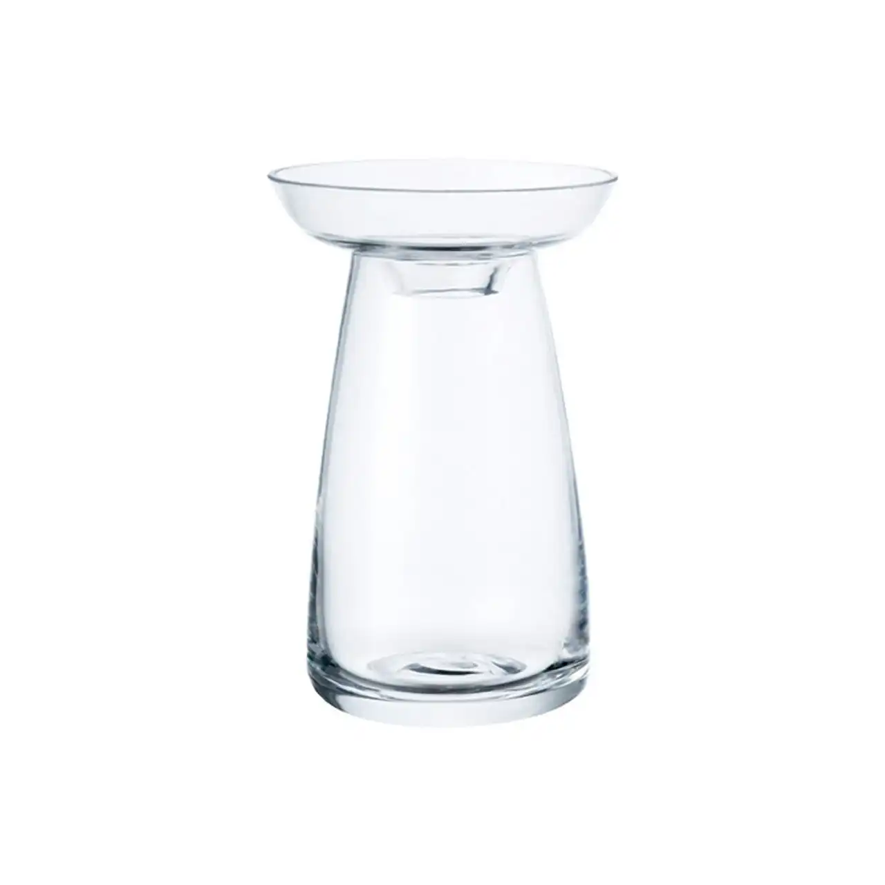 Kinto Aqua Culture 13cm Glass Flower Vase Container Small Home/Room Decor Clear