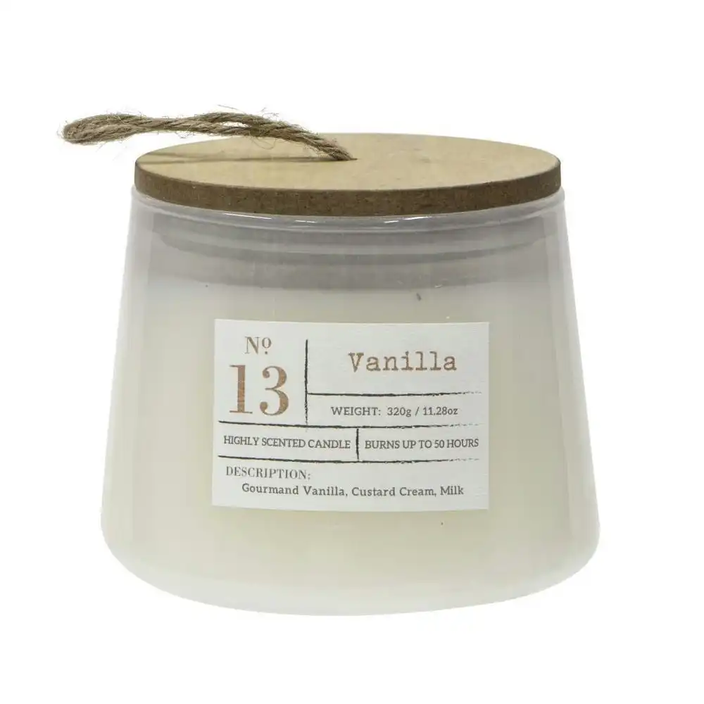 Amalfi Vanilla Scented Palm Wax Candle Jar 50 hour Burn Time Party/Home Decor